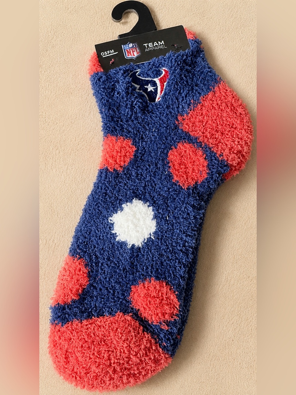 Sock Tastic NFL Team Apparel Houston Texans Fuzzy Socks